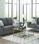 Signature Design by Ashley Stairatt-Gravel Sofa and Loveseat - Sample Room View