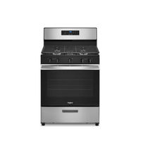 Whirlpool Stainless 5.1 Cu. Ft. Freestanding Gas Range with Edge to Edge Cooktop
