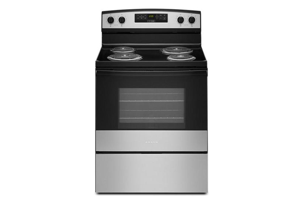 Amana Stainless 4.8 Cu. Ft. 30 Inch Electric Range with Bake Assist Temps