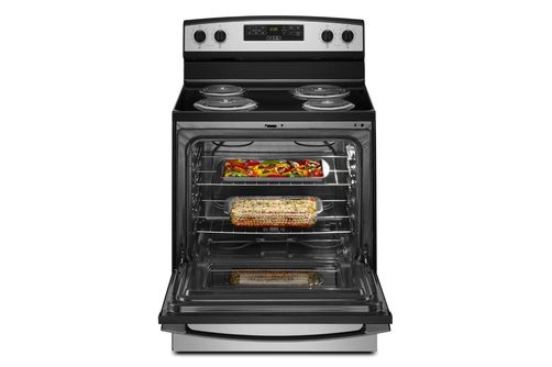 Amana Stainless 4.8 Cu. Ft. 30 Inch Electric Range with Bake Assist Temps - Interior View