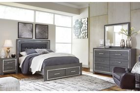 Signature Design by Ashley Lodanna 6-Piece King Storage Bedroom Set- Sample Room View