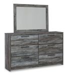 Signature Design by Ashley Baystorm 7-Piece King Panel Storage Bedroom Set - Dresser and Mirror