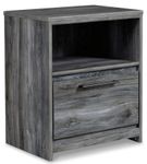 Signature Design by Ashley Baystorm 7-Piece King Panel Storage Bedroom Set - Nightstand