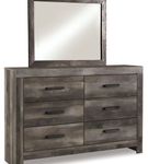 Signature Design by Ashley Wynnlow 6-Piece King Panel Bedroom Set - Dresser and Mirror