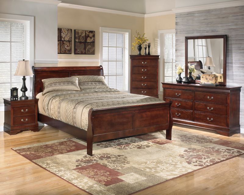 Louis Philippe II Cherry Cal.King Sleigh Bed - Shop for Affordable Home  Furniture, Decor, Outdoors and more