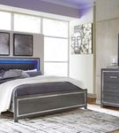 Signature Design by Ashley Lodanna 6-Piece King Upholstered Panel Bedroom Set  - Sample Room View