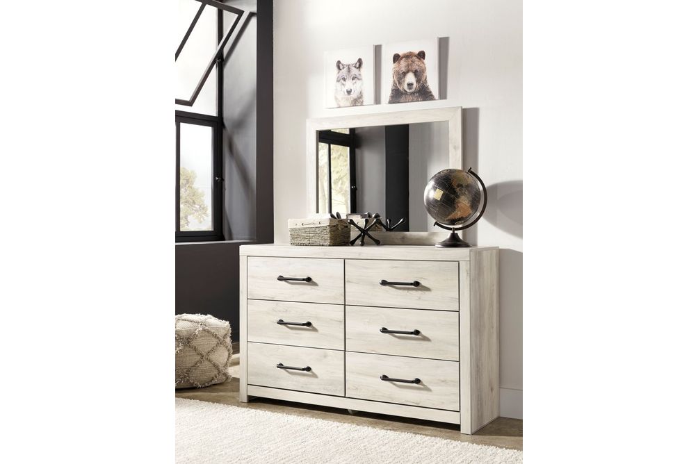Signature Design by Ashley Cambeck 6-Piece Twin Panel Bedroom Set - Dresser and Mirror
