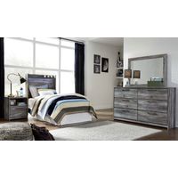 Signature Design by Ashley Baystorm 7-Piece Twin Bedroom Set  - Sample Room View