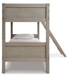 Signature Design by Ashley Lettner Twin over Twin Bunk Bed and Mattress Set - Side View