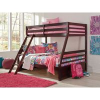 Signature Design by Ashley Halanton Twin over Full Bunk Bed and Mattress Set - Sample Room View