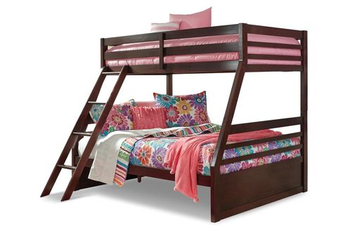 Signature Design by Ashley Halanton Twin over Full Bunk Bed and Mattress Set