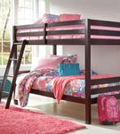 Signature Design by Ashley Halanton Twin over Twin Bunk Bed with Mattresses - Sample Room View