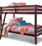 Signature Design by Ashley Halanton Twin over Twin Bunk Bed with Mattresses