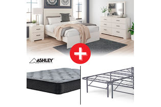 Signature Design by Ashley Stelsie 6-Piece Queen Bedroom Set + Mattress + Bed Frame Bundle Signature Design by Ashley Stelsie 6-Piece Queen Bedroom Set + Mattress + Bed Frame Bundle