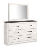 Signature Design by Ashley Gerridan 6-Piece Queen Panel Bedroom Set - Dresser and Mirror