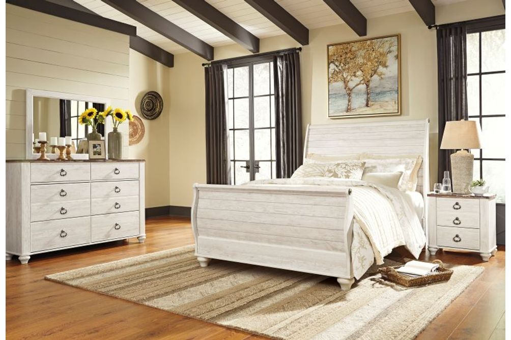 Signature Design by Ashley 6-Piece Willowton Queen Bedroom Set