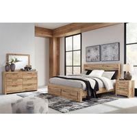 Signature Design by Ashley Hyanna 7-Piece King Storage Bedroom Set- Sample Room View