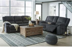Signature Design by Ashley Draycoll-Slate Reclining Sofa and Loveseat