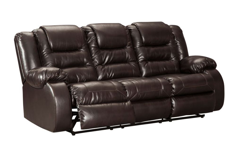 Signature Design by Ashley Vacherie-Chocolate Manual Reclining Sofa