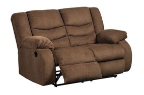 Signature Design by Ashley Tulen-Chocolate Manual Reclining Loveseat