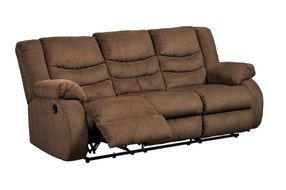 Signature Design by Ashley Tulen-Chocolate Manual Reclining Sofa