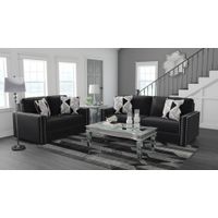 Signature Design by Ashley Gleston-Onyx Sofa and Loveseat