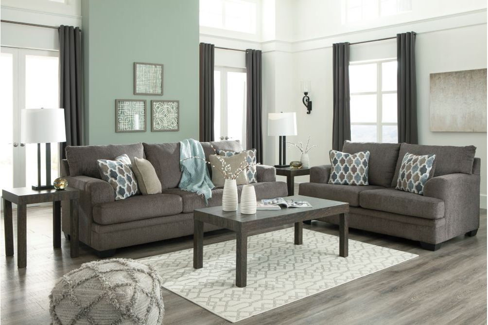 Signature Design by Ashley Dorsten-Slate  Sofa and Loveseat - Sample Room View