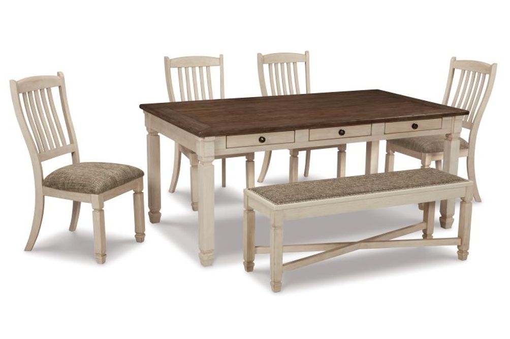 Signature Design by Ashley 6-Piece Bolanburg Dining Room Set