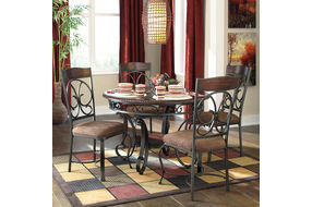 Signature Design by Ashley Glambrey 5-Piece Dining Set - Sample Room View