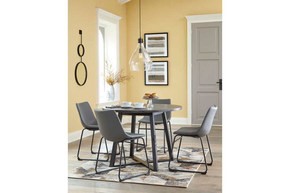 Signature Design by Ashley Centiar 5-Piece Dining Set - Sample Room View