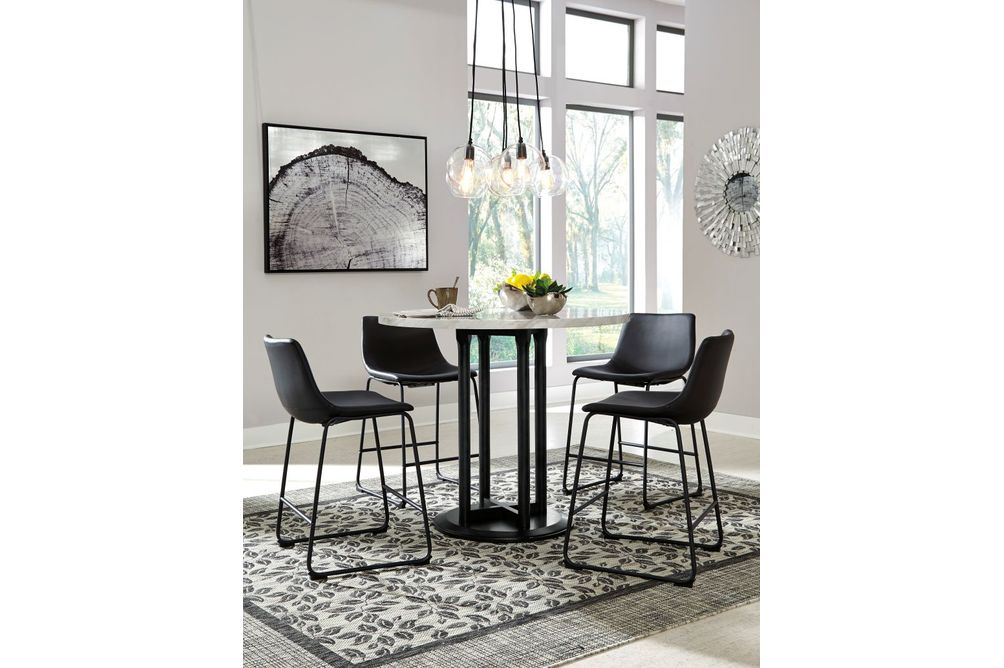 Signature Design by Ashley Centiar 5-Piece Counter Height Dining Room Set