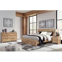 Signature Design by Ashley Hyanna 6-Piece Queen Storage Bedroom Set- Sample Room View