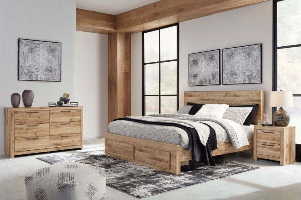 Signature Design by Ashley Hyanna 6-Piece King Storage Bedroom Set- Sample Room View