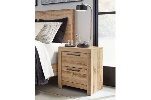 Signature Design by Ashley Hyanna 6-Piece King Storage Bedroom Set- Nightstand