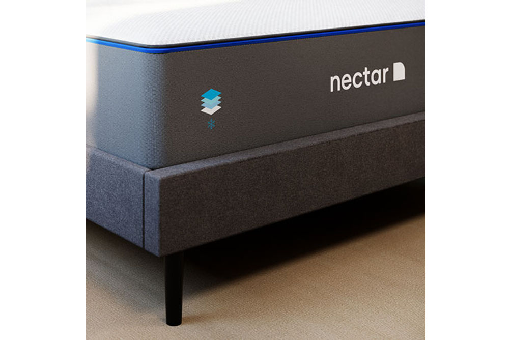 Nectar Classic 4.0 12 Inch Queen Gel Memory Foam Mattress - Depth View  