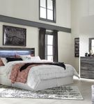 Signature Design by Ashley Baystorm 4-Piece King Panel Bedroom Set - Sample Room View