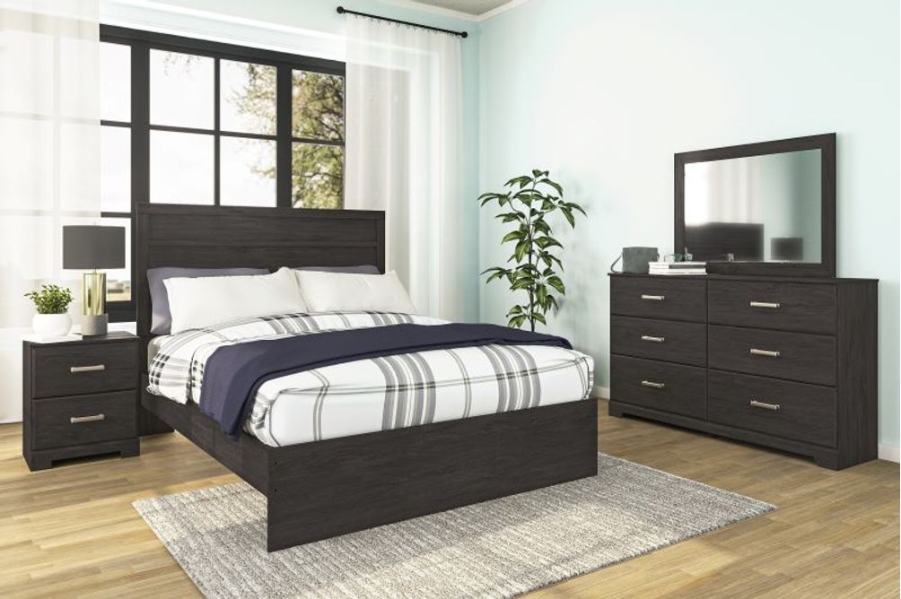 Signature Design by Ashley Belachime 5-Piece King Panel Bedroom Set- Sample Room View