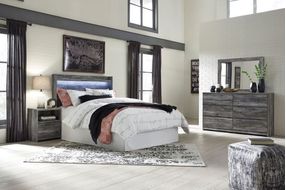 Signature Design by Ashley Baystorm 4-Piece Queen Panel Bedroom Set - Sample Room View