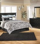 Signature Design by Ashley Maribel 4-Piece Queen Panel Bedroom Set - Black - Sample Room View