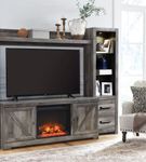 Signature Design by Ashley Wynnlow 5-Piece Entertainment Center with Electric Fireplace Insert - Side Angle View