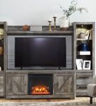 Signature Design by Ashley Wynnlow 5-Piece Entertainment Center with Electric Fireplace Insert - Sample Room View