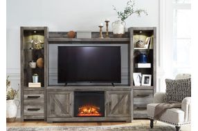 Signature Design by Ashley Wynnlow 5-Piece Entertainment Center with Electric Fireplace Insert - Sample Room View