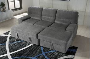 Signature Design by Ashley Yantis 2-Piece Sleeper Sectional With Storage- Bed Pullout