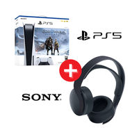 PlayStation 5 Disc Console - God of War Ragnarok + Sony PULSE Gaming Headset Bundle