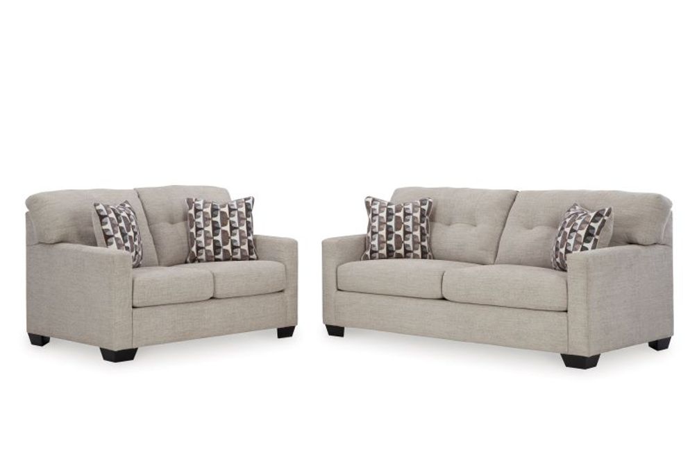 Signature Design by Ashley Mahoney-Pebble Sofa and Loveseat