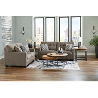 Signature Design by Ashley Mahoney Sofa and Loveseat- Sample Room View