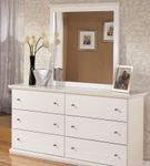 Signature Design by Ashley Bostwick Shoals 4-Piece King Panel Bedroom Set- Dresser and Mirror