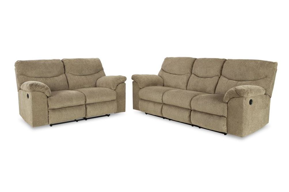 Signature Design by Ashley Alphons Reclining Sofa and Loveseat -Briar