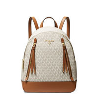 Michael Kors Brooklyn Medium Backpack- Vanilla Logo