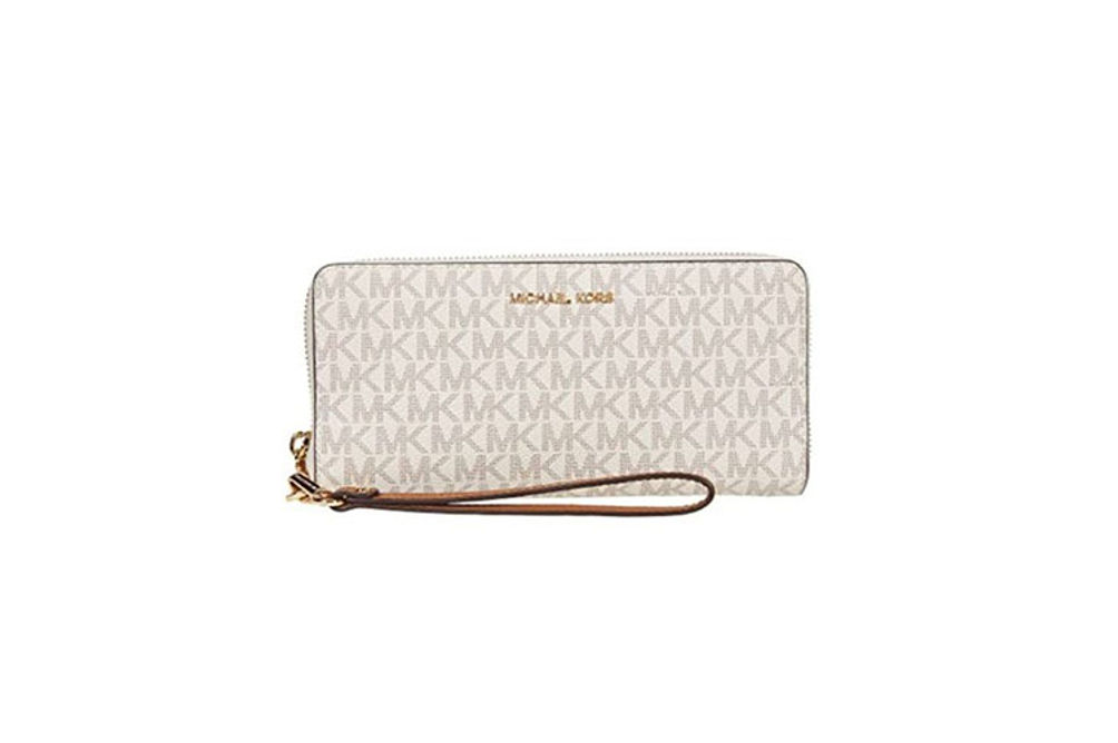 Michael Kors Jet Set Travel Continental Wallet- Vanilla